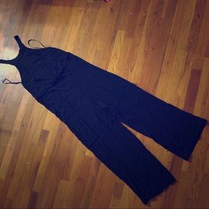 URBAN OUTFITTERS BLACK HALTER TOP JUMPSUIT